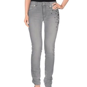 Blugirl Folies Grey Slim Jeans Sz 27 (runs small)